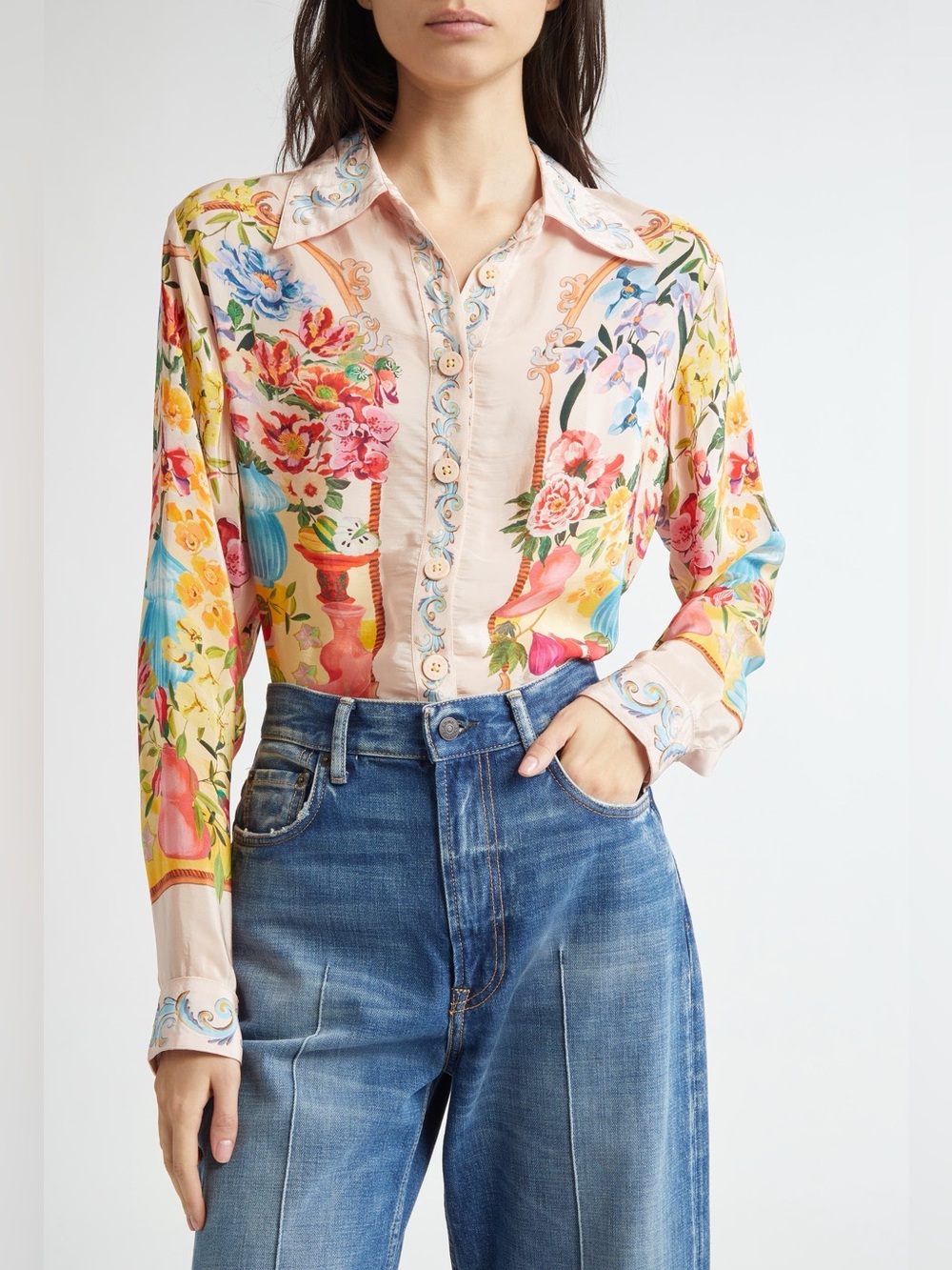 Farm Rio: Garden Terrace Floral Button-Up
Shirt - Picture 6 of 10